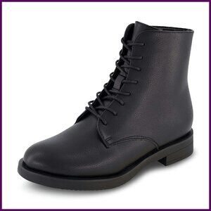 Women's Lace Up Ankle Boots with Memory Foam, Wide Width Available